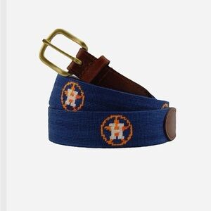 HOUSTON ASTROS Smathers and Branson Blue and Orange Men's Belt